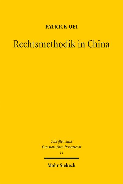 Produktbild: Rechtsmethodik in China