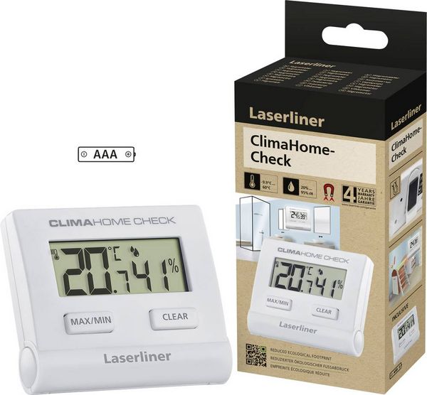 Produktbild: Laserliner ClimaHome-Check Luftfeuchtigkeits- und Temperaturdatenlogger