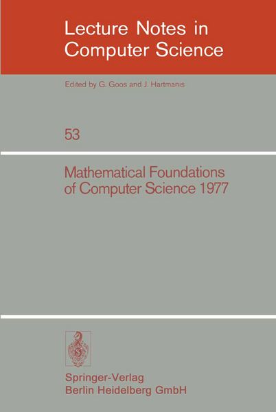 Produktbild: Mathematical Foundations of Computer Science 1977