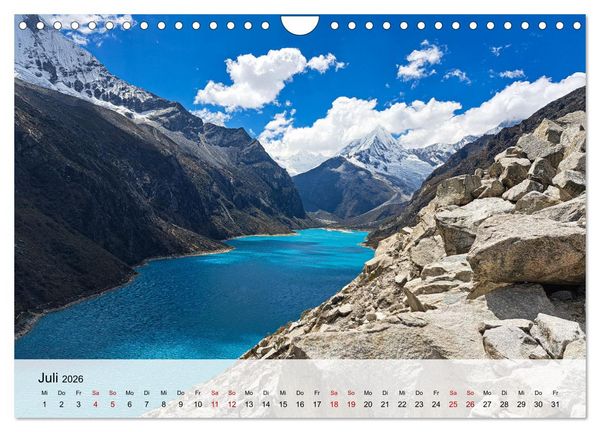 Produktbild: Entdecke S&uuml;damerika: Monat f&uuml;r Monat (Wandkalender 2026 DIN A4 quer), CALVENDO Monatskalender