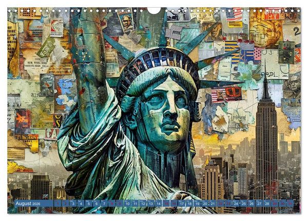 Produktbild: Patriotic Art Collection (Wall Calendar 2026 DIN A3 landscape), CALVENDO 12 Month Wall Calendar