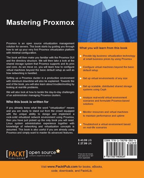 Produktbild: Mastering Proxmox