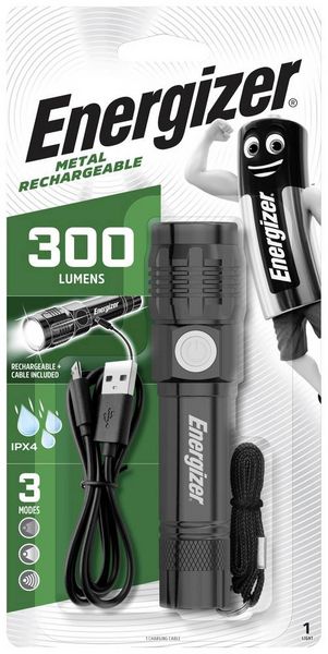 Produktbild: Energizer Metal Rechargeable Mini-Taschenlampe akkubetrieben 300lm 4h