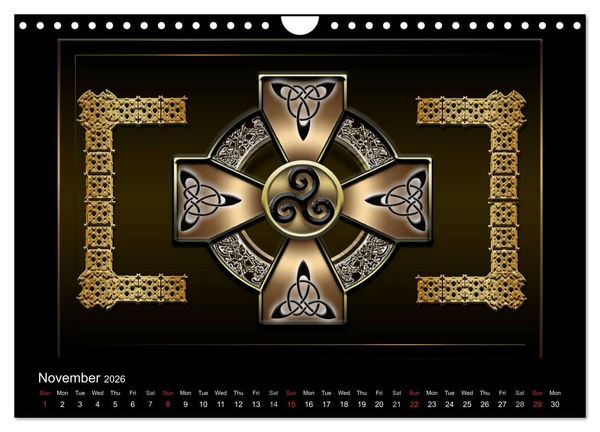 Produktbild: Celtic Symbols (Wall Calendar 2026 DIN A4 landscape), CALVENDO 12 Month Wall Calendar