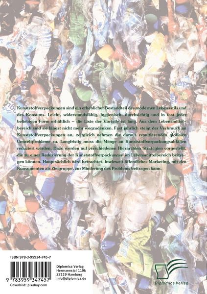 Produktbild: &Ouml;ffentliches Marketing zur Vermeidung von Kunststoffverpackungen im Lebensmittelbereich
