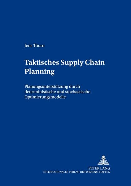Produktbild: Taktisches Supply Chain Planning