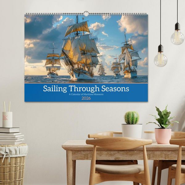 Produktbild: Sailing Through Seasons (Wall Calendar 2026 DIN A2 landscape), CALVENDO 12 Month Wall Calendar