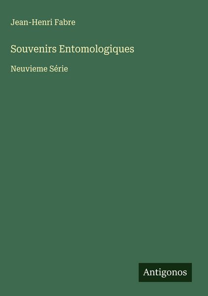 Produktbild: Souvenirs Entomologiques