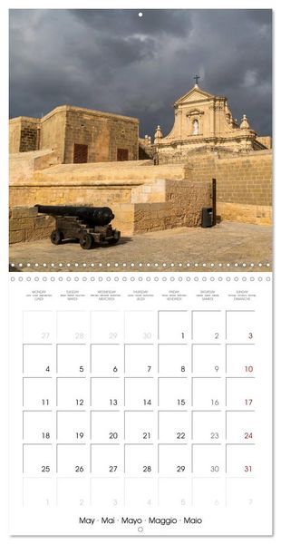 Produktbild: Malta - Gozo and Comino (Wall Calendar 2026 12 &times; 12 Inch) CALVENDO 12 Month Wall Calendar