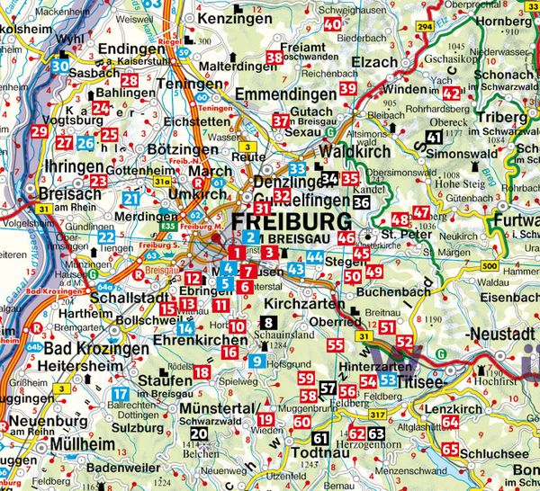 Produktbild: ROTHER Wanderf&uuml;hrer Rund um Freiburg