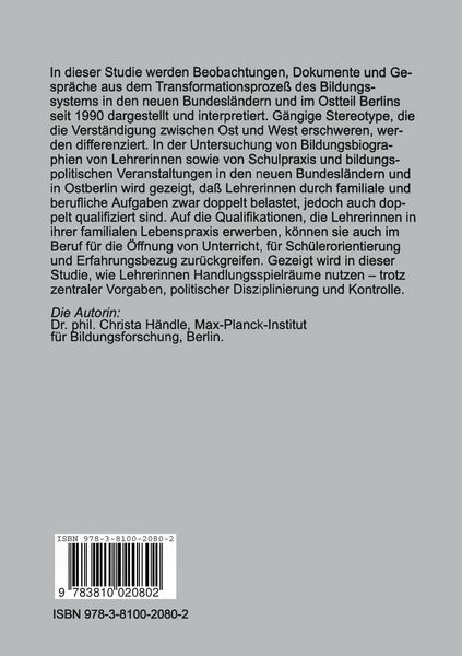 Produktbild: Lehrerinnen in System und Lebenswelt