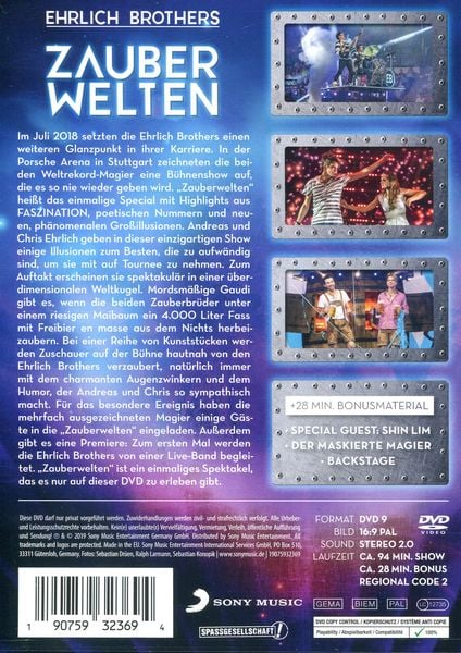 Produktbild: Ehrlich Brothers - Zauberwelten - Die einmalige Magie Live Show