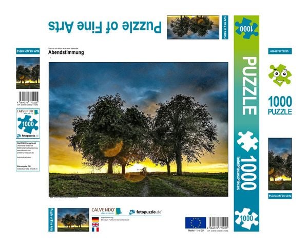 Produktbild: CALVENDO Puzzle Abendstimmung | 1000 Teile Lege-Gr&ouml;&szlig;e 64x48cm Foto-Puzzle f&uuml;r gl&uuml;ckliche Stunden