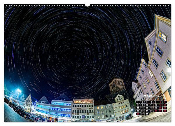 Produktbild: Sternspuren &uuml;ber Bad Hersfeld (hochwertiger Premium Wandkalender 2027 DIN A2 quer), Kunstdruck in Hochglanz