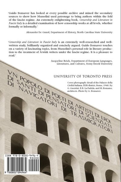 Produktbild: Censorship and Literature in Fascist Italy