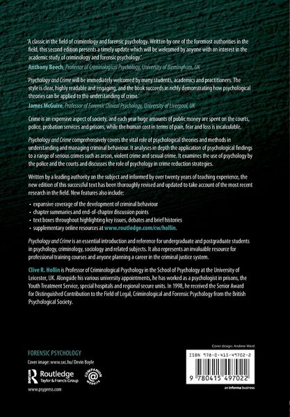Produktbild: Psychology and Crime