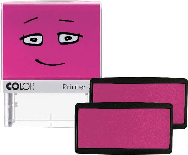 Produktbild: COLOP NIO Ersatz-Stempelkissen, Packung mit 2 Stempelkissen, soft pink