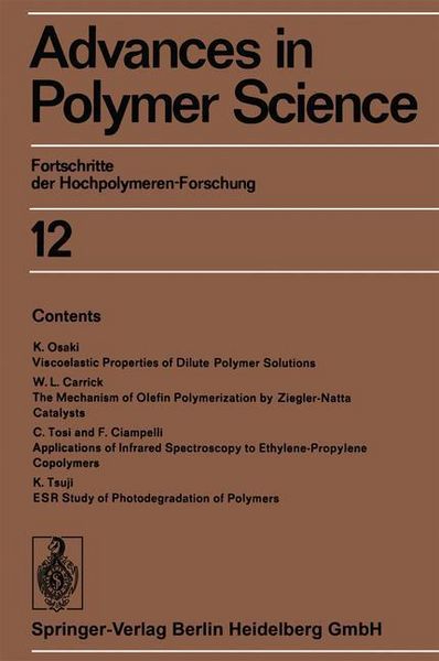 Produktbild: Advances in Polymer Science