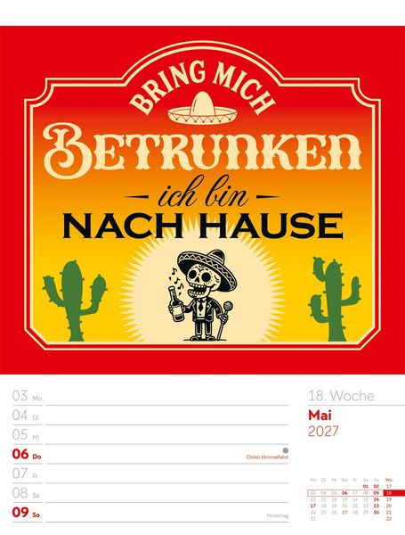 Produktbild: Klartext Spr&uuml;chekalender Wochenplaner 2027