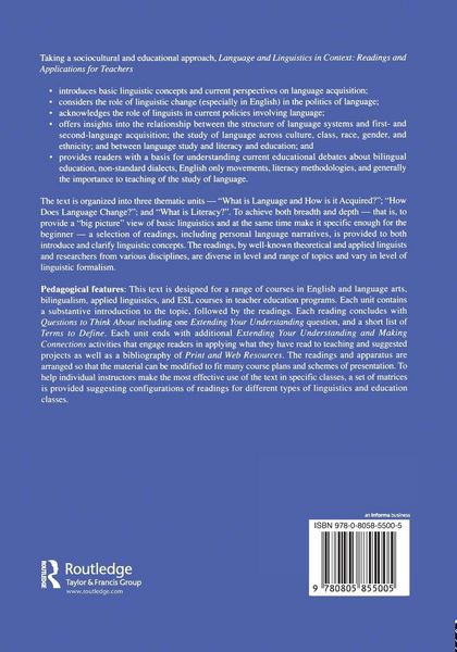 Produktbild: Language and Linguistics in Context