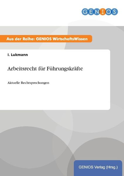 Produktbild: Arbeitsrecht f&uuml;r F&uuml;hrungskr&auml;fte
