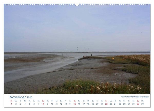 Produktbild: Ebbe und Watt 2026. Impressionen von der Nordseek&uuml;ste (hochwertiger Premium Wandkalender 2026 DIN A2 quer), Kunstdruck in Hochglanz