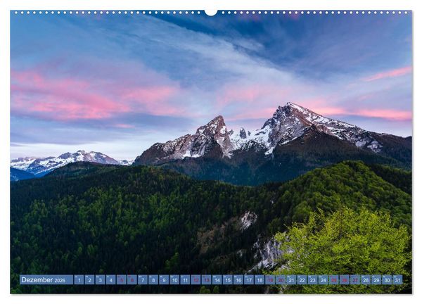 Produktbild: Unterwegs im Berchtesgadener Land 2026 (Wandkalender 2026 DIN A2 quer), CALVENDO Monatskalender