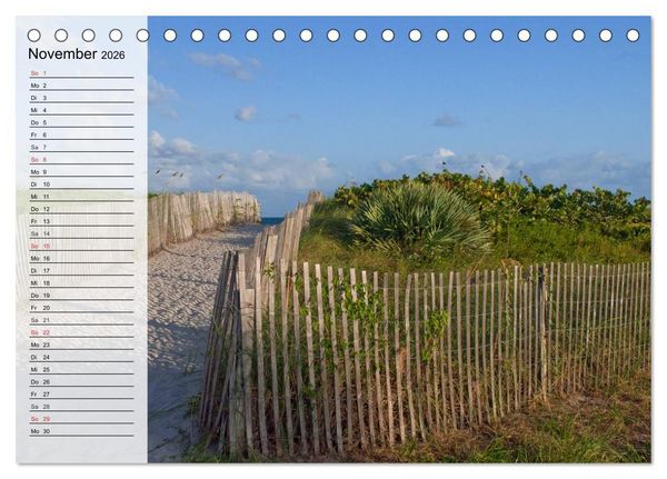 Produktbild: FLORIDA Idyllischer Sonnenscheinstaat (Tischkalender 2026 DIN A5 quer), CALVENDO Monatskalender