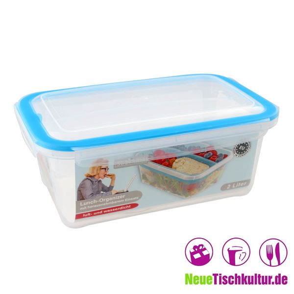 Produktbild: neuetischkultur Vorratsdose Lunch-Organizer, SUSTANIA, 2L,
