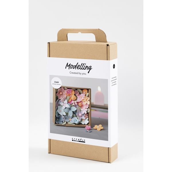 Produktbild: Creativ Company DIY Kreativ Set Modellieren, Blumen, Pastellfarben