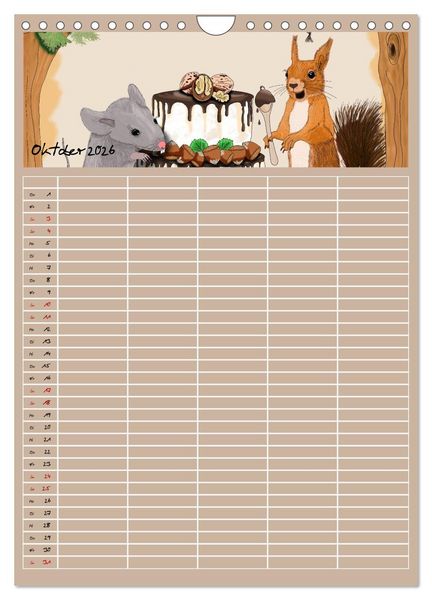 Produktbild: Mats Maus und seine Freunde (Wandkalender 2026 DIN A4 hoch), CALVENDO Monatskalender
