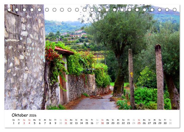 Produktbild: Jakobsweg - Camino Portugues Central (Tischkalender 2026 DIN A5 quer), CALVENDO Monatskalender