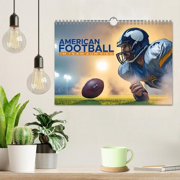 Produktbild: American Football - im Team zum Sieg (Wandkalender 2026 DIN A4 quer), CALVENDO Monatskalender