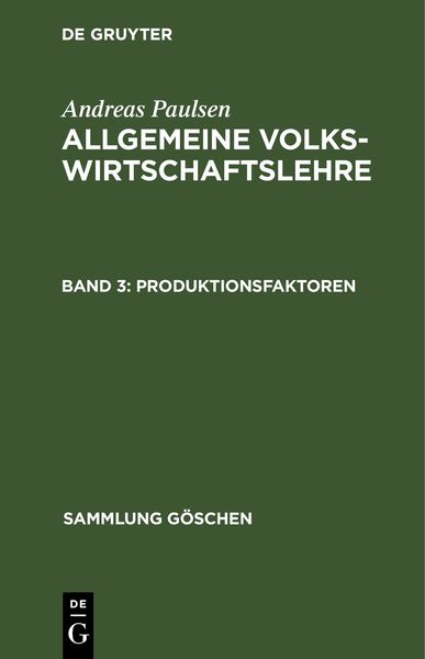 Produktbild: Produktionsfaktoren