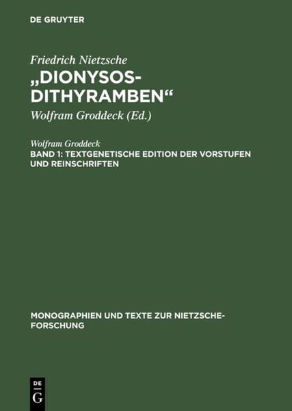 Produktbild: &bdquo;Dionysos-Dithyramben&ldquo;