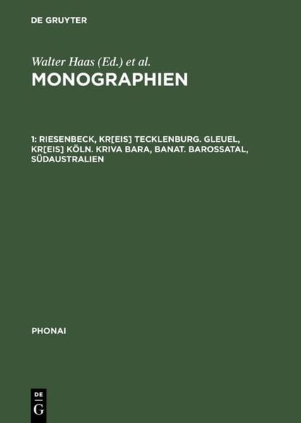 Produktbild: Riesenbeck, Kr[eis] Tecklenburg. Gleuel, Kr[eis] K&ouml;ln. Kriva Bara, Banat. Barossatal, S&uuml;daustralien