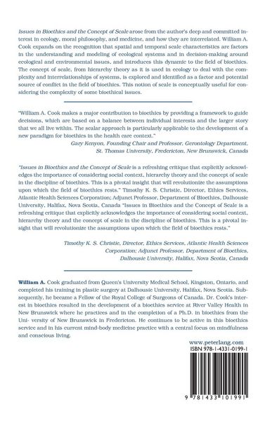 Produktbild: Issues in Bioethics and the Concept of Scale