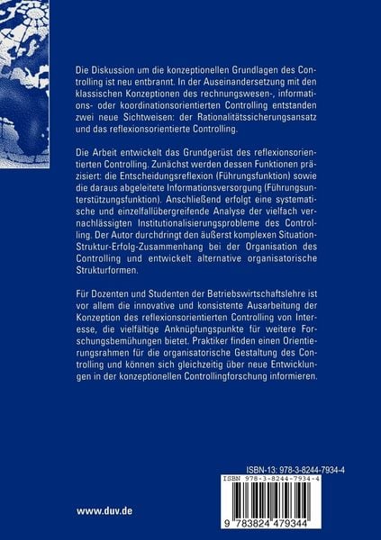 Produktbild: Reflexionsorientiertes Controlling