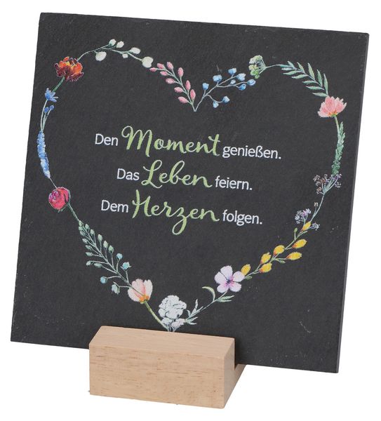 Produktbild: Schiefertafel - Den Moment genie&szlig;en