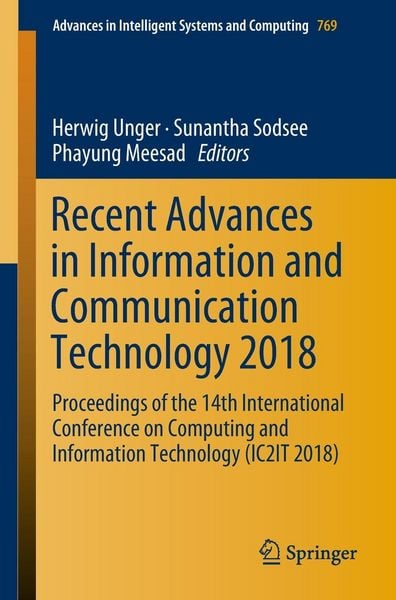 Produktbild: Recent Advances in Information and Communication Technology 2018