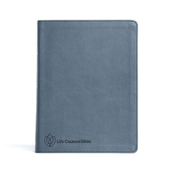 Produktbild: CSB Life Counsel Bible, Slate Blue Leathertouch, Indexed