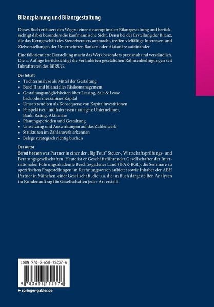 Produktbild: Bilanzplanung und Bilanzgestaltung