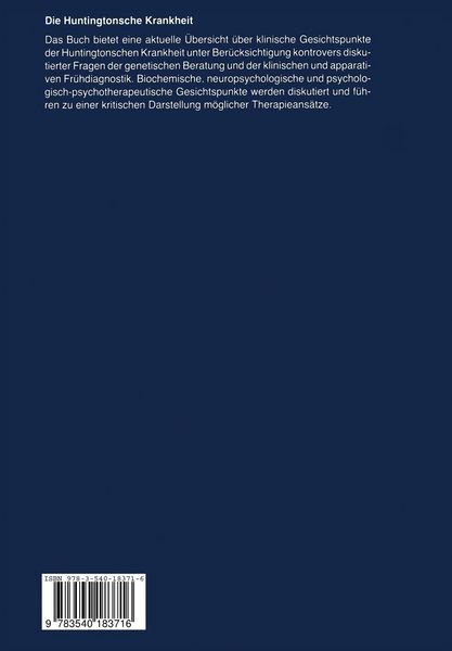 Produktbild: Die Huntingtonsche Krankheit