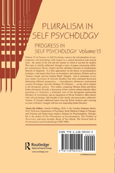 Produktbild: Progress in Self Psychology, V. 15