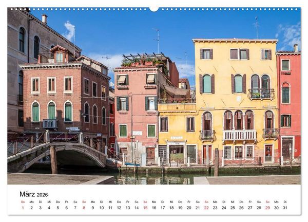 Produktbild: Die Attraktionen von Venedig (hochwertiger Premium Wandkalender 2026 DIN A2 quer), Kunstdruck in Hochglanz