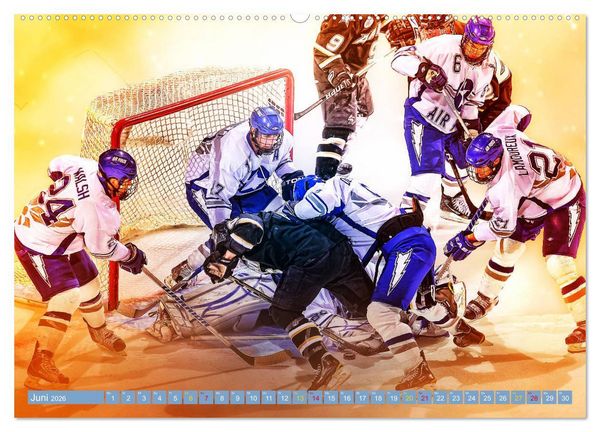 Produktbild: Eishockey - Fight (hochwertiger Premium Wandkalender 2026 DIN A2 quer), Kunstdruck in Hochglanz