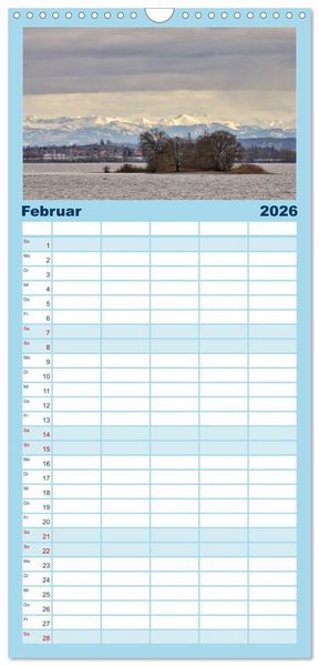 Produktbild: Familienplaner 2026 - Zauberhafter Westlicher Bodensee mit 5 Spalten (Wandkalender, 21 x 45 cm) CALVENDO