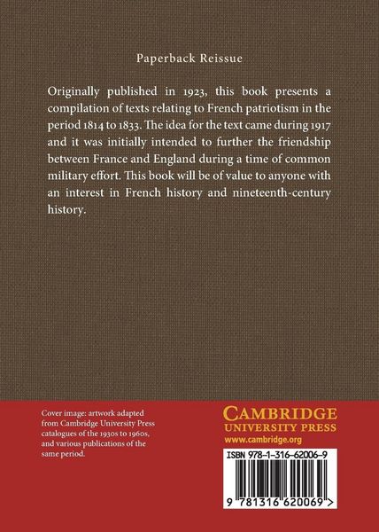 Produktbild: French Patriotism in the Nineteenth Century