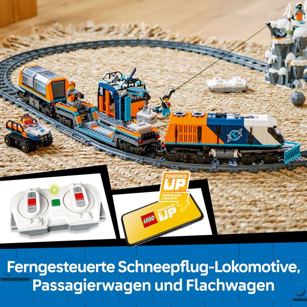 Produktbild: LEGO City Arktis-Polarexpress, Ferngesteuerte Eisenbahn, Spielzeug 60470