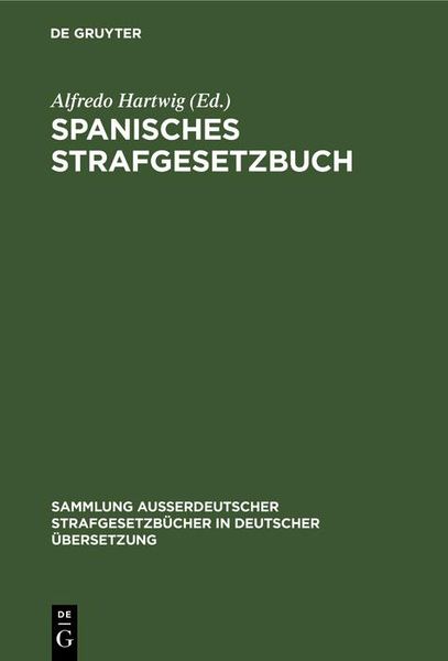 Produktbild: Spanisches Strafgesetzbuch